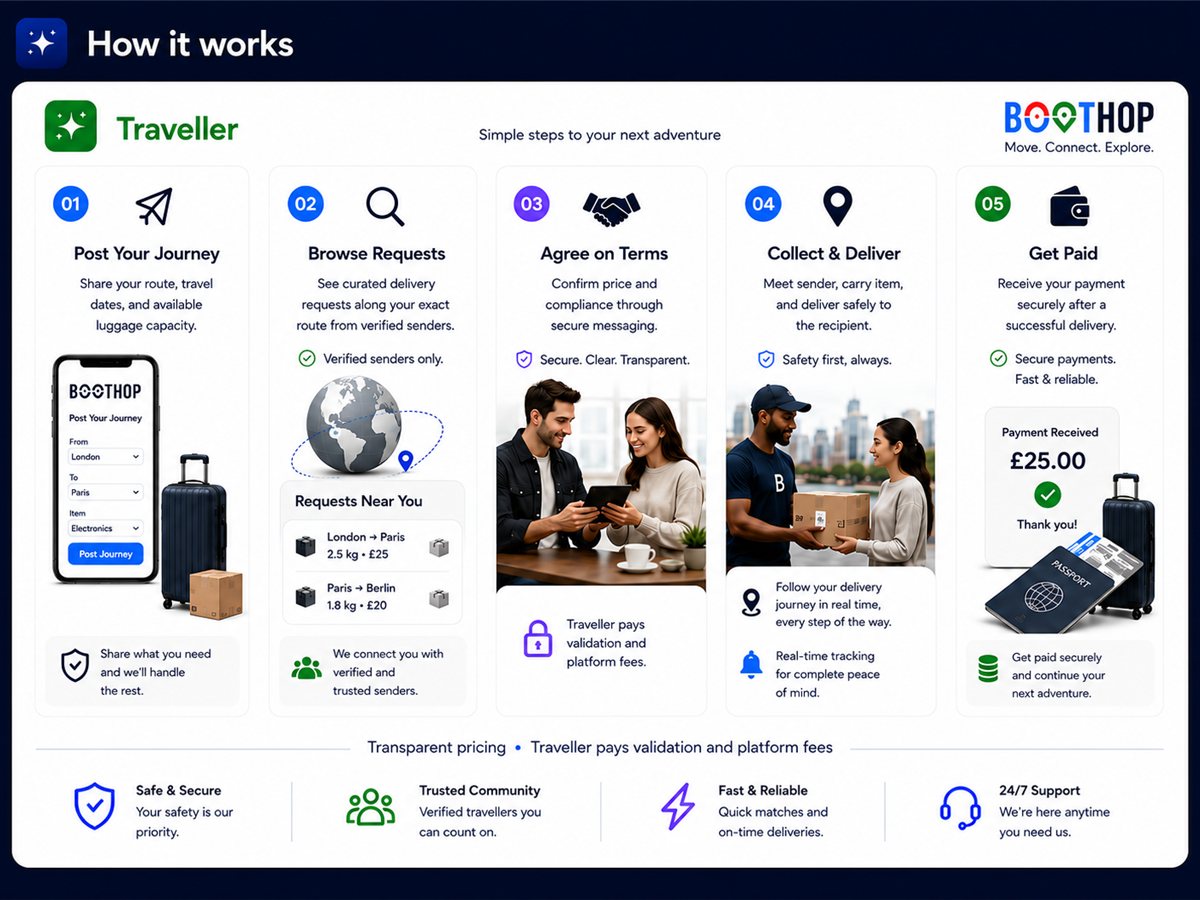 How it works for Travellers